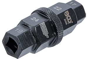 BGS 5058 | Motorrad-Spezial-Einsatz | 10 mm (3/8") | 17 - 19 - 22 - 24 mm | für Steckachse Yamaha, Kawasaki, BMW, Honda