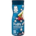 Gerber Puffs Cereal Snack, Strawberry & Apple,, large