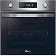 Candy FIDCX405 Integrated 65 Litre, Fan Oven with Easy Clean Enamel - Black glass with stainless steel - A Rated