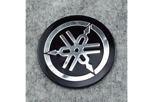 [Lot de 4] Hirondelle Bleue® Autocollant Stickers 3D en métal diamètre 5,5cm Compatible avec Moto Yamaha (MT125 MT09 MT10 YZF R125 R1...), Voiture,Auto, Produit expédié depuis la France