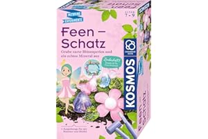 KOSMOS 657857 Feen-Schatz - Ausgrabungs-Set, Für Feen und Elfen-Fans, Entdecke den magischen Schatz mit Perlen für EIN Armband und Blüten-Haargummi, Für Kinder ab 7