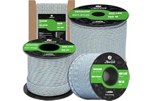 Abma Cord Paracorde 2mm Corde 15m 100% Nylon 1 Brin Type I Corde de Survie, Corde Extérieure - Max. 45 kg - Carolina Beach