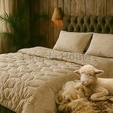%100 Merinos Kuzu Y&uuml;n&uuml; Yorgan &Ccedil;ift Kişilik