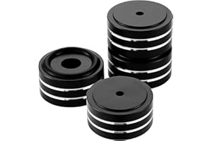 MOENDERGO 4 sztuki nóżek wzmacniacza, nóżki wzmacniacza 40 x 20 mm stożkowe nóżki izolacyjne ze stopu aluminium stopki podstawy izolacyjnej, do głośników HiFi Audio