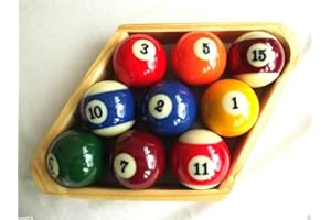 CUEBALL16 9 BALL Wooden POOL TABLES DIAMOND Rack For 2-1/4" U.S.A/American SIZE Balls From R.L.B.C Sales