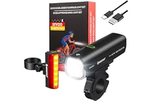 ‎MONTOP StVZO Zugelassen Fahrradlicht Set USB Akku, LED Fahrradbeleuchtung Fahrradlampe, Bike Light Fahradbeleuchtungsset INKL. Frontlichter & Rücklicht, Fahrradlichter für Kinder und Erwachsene