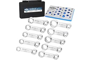 FIRSTINFO TOOLS FIT YOUR NEEDS FIRSTINFO F3451A | 3/8" 12 points | Set di adattatori di coppia di 10 PCS | metrico