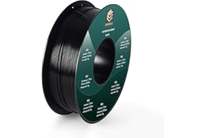 EMBRIIO Embro PLA 3D Printer Filament 1.75mm High Strength Toughness 1kg (2.2lbs) Premium Tolerance Accuracy +/- 0.02 mm Tangle-Free PLA Black Filament for 3D Printers