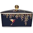 Portmeirion SMCN79406-XG Sara Miller Chelsea Butter Dish with Cover, Navy Blue