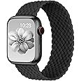 Braided Solo Loop for Apple Watch Strap 40 mm 41 mm 38 mm 45 mm 44 mm Ultra 49 mm 42 mm Band Men / Women Stretchy Nylon Adjustable Elastic Strap for Apple Band iWatch Series 8 7 6 5 4 3 2 SE