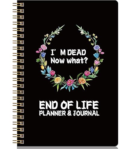 A4 End Of Life Planner, Fuck I’ Dead Now What Book Planner Guided