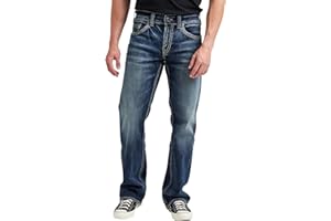Silver Jeans Dżins męski Zac Relaxed Fit Straight Leg Jeans