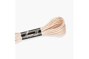 Premium Embroidery Thread Luca-S, 100% Giza Cotton, Oeko TEX Certified Stranded Cotton - 404 / DMC 948 / Anchor 1011