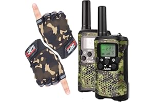 AIKMI Walkie Talkies for Kids Toys for Boys Outdoor Toys 2 Way Radio 8 Channel 3 KM Long Range for Camp Hunt Adventure Army Game Birthday Gifts Boys Toys 6 7 8 9 10 Year Old Boys Gifts