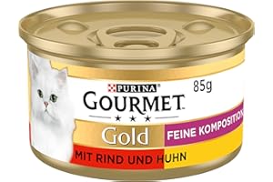 Purina Tidy Cats Purina Gourmet Gold Feine Komposition 12176171 Karma dla Kotów, 12 x 85 g