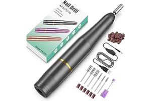 PALATALA Ponceuse per Unghie Professionale, Lima Elettronica per Unghie 20000RPM, Velocità Regolabile, Kit di Manicure Portatile per Manicure e Pedicure per Unghie in Acrilico e Gel