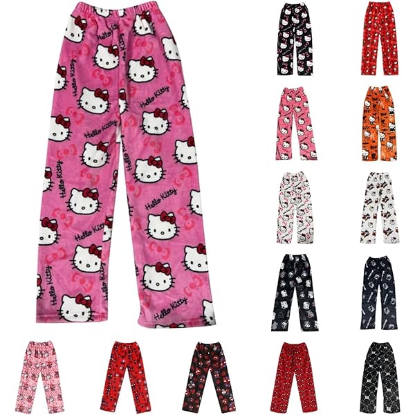 YCBMINGCAN Pantaloni Da Notte Da Donna, Soffici Con Motivo Leopardato, Pantaloni Da Pigiama, Gamba Larga, Per L'inverno, Morbidi Pantaloni Da Lounge
