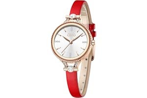 CIVO Orologio Donna Analogici Sottile Ultra Orologio Donna Acciaio Inossidabile Minimalisti Orologi Donna Impermeabile Orologi Donna Pelle Elegante Classico Orologi Polso Ragazze Donna