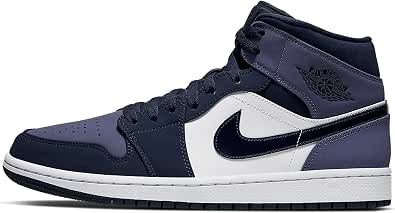 Jordan Nike Uomini Air 1 MID Obsidian Sanded Viola 554724-445, viola  (ossidiana/viola/bianco.), 43 EU : Amazon.it: Scarpe e borse