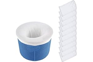 SunAurora Chaussettes de Skimmer de Piscine,10 Pièces Pool Skimmer Socks pour Filtres, Paniers et Skimmers,Durable et Universel