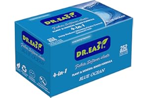 DR. EASY DR.EASY Dryer Sheets Plant Based Formula 252 Ct Fabric Softener sheets for Laundry blue ocean Essential Oil Scented No Artificial Fragrances No Dyes Reduce Static & Wrinkles Help Repel Pet Hair