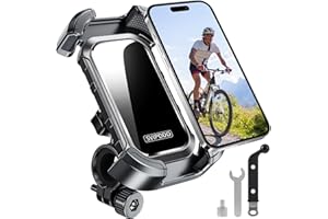 SVIPDDD Porte Telephone Moto,Support Téléphone Universel 360° pour Moto,Vélo et Scooter,Compatible avec Appareils 4.0'' à 7.2'', Porte Smartphone Rétroviseur et Guidon