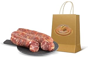 Moretti® Saucisson blanc doux assaisonné| 1 paquet sous vide de 300 g environ |Produit en Calabre