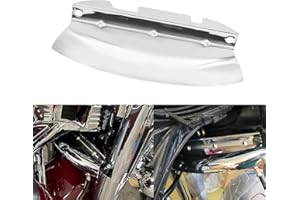 HDBUBALUS Déflecteur d'air inférieur triple arbre chromé pour Harley Touring Electra Glide Road Glide Road King Street Glide 2014 2015 2016 2017 2018 2019