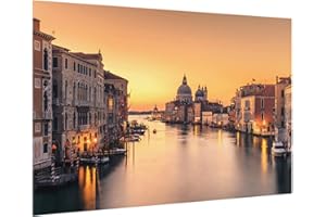 Bilderwelten Paraschizzi Cucina Panello Vetro Temperato d'oro Venezia, paraspruzzi 40x60 cm