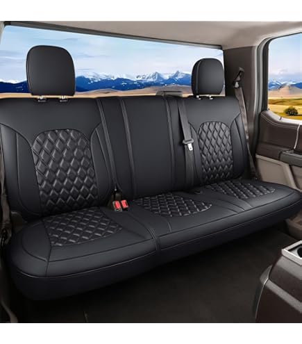 Aazon.co: Coverado Rear Bench Car Seat Covers, Waterproof Oxford Gray