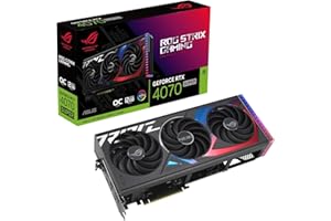 ‎ASUS ASUS ROG STRIX GeForce RTX 4070 SUPER 12GB OC Edition GDDR6X Gaming Grafikkarte (Nvidia GeForce RTX4070 DLSS 3, PCIe 4.0, 2x HDMI 2.1a, 3x DisplayPort 1.4a, ROG-STRIX-RTX4070S-O12G-GAMING)