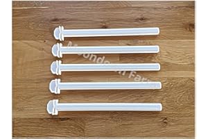 Moondown Farm Bird Cage Perch Plastic 5 Pack 16.5cm Length for Finch, Canary, Budgie