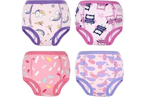 FLYISH DIRECT Töpfchen Trainingshose, 4er-Pack Kinder Trainingsunterwäsche für Jungen und Mädchen für Töpfchentraining