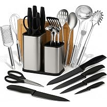 Set di utensili in acciaio inossidabile, utensili da cucina da