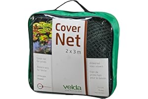 VELDA Rete per laghetto a maglia fine, 2 x 3 m, rete di protezione per uccelli a maglia stretta, a maglia fine, per laghetto, copertura in rete, rete per piscina a maglia fine, per copertura stagno