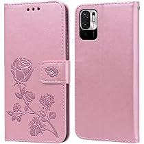 PKQTOP Cover per Xiaomi Redmi Note 10 5G/Xiaomi Poco M3 Pro Custodia,Carta Fessura, Supporto Stand,Silicone TPU,Flip Protettiva Case per Redmi Note 10 5G(6.5