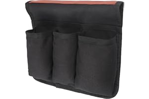 FAXIANTHER Armchair Organiser Armrest Hanging Storage Bag Beach Chair Recliner Holder Pouch Outdoor Travel Camping Space Saver Bag Remote Control Phone Snacks Drink Caddy Home Bedside Chair Storage Pockets