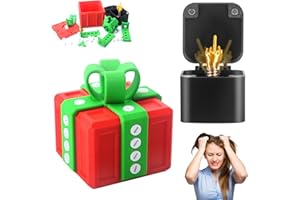 CHANCCI Prank Box - Annoying Present Box with Middle Finger, 3D Printed Annoying Gift Box with Screw, Funny Surprise Pranks Gift Box for Adults, Fun Gag Gifts Ideal for Birthday,Christmas & Halloween (B)