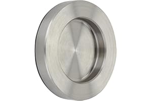 SOTECH Uchwyt do drzwi przesuwnych NALA Ø: 70 mm samoprzylepny z podkładką samoprzylepną 3M uchwyt meblowy prawdziwa stal szlachetna uchwyt muszla do drzwi szklanych i drzwi pokojowych uchwyt do