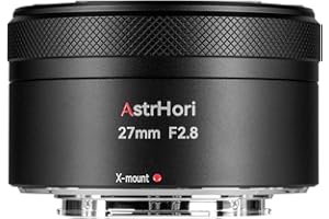 AstrHori AF 27mm F2.8 Autofokus APS-C Festbrennweitenobjektiv mit großer Blende,Pancake-Objektiv spiegellose for Fuji X-Mount X-H,X-T,X-S,X-PRO,X-E,X-A,X-H1,X-H2,X-H2S,X-T5,X-T4,X-T3,XT50,X-T30