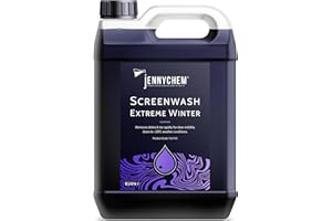 JENNYCHEM INDUSTRIAL CHEMICALS Jennychem Extreme Screenwash Concentrate Winter 5L. Winter Windscreen Wash Formulated to Withstand Temperatures up to -28°C. Severe Winter Screenwash