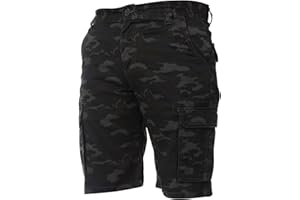 ZE ENZO Enzo Jeans Mens Cargo Camo Shorts Summer Combat Camouflage Chino Half Pants