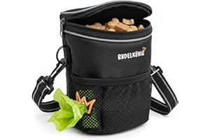 Rudelkönig Sac friandise chien - Sacoche friandise chien - Pochette friandise chien - Sac de dressage multifonctionnel