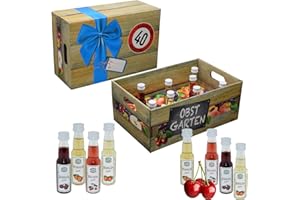 CREOLOGIC Obstgarten · Geschenkidee für Männer und Frauen mit Alkohol · 8 x Obst-Likör · Hochwertige Geschenkbox (Obstgarten 40)