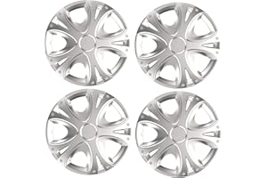 UKB4C 4x Wheel Trims Hub Caps 15" Covers fits Vauxhall ASTRA CORSA AGILA MERIVA in Silver