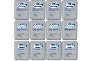 Glide Oral-B Pro-Health Deep Clean Floss, menta fresca, tamaño pequeño, 4 metros, paquete de 12