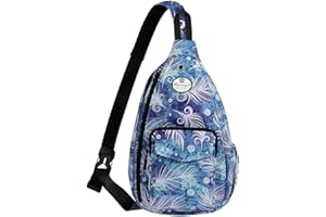 HUA ANGEL Zaino Monospalla Multitasche Uomo Donna Sportivo Borsa Piccola A Tracolla Sling Con Zip Leggero Petto Borsa Crossbody Zaino Spalla Antifurto Da Viaggio Lavoro Outdoor Ciclismo Moto