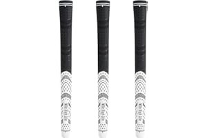 Mile High Life Lot de 13/3 poignées de club de golf en caoutchouc souple toutes saisons – Haute absorption des chocs, traction améliorée – Taille standard, moyenne et Jumbo (noyau 1,5 à 1,5 cm)
