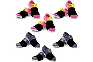 BOYIEE 6 Paar Tanzschuhsocken auf glatten Böden über Sneakers, Schuhüberzug, Tanzschuhschieber, Balletttänzer, Turnsocken