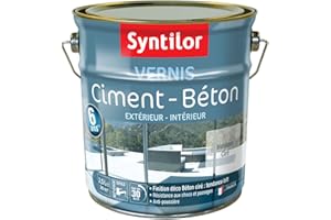 Syntilor - Vernis Ciment - Béton 6 Ans Incolore Ciré 2,5L